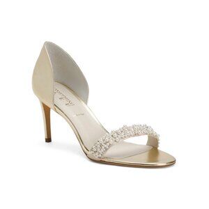 SOMETHING BLEU Gold Made In Italy Cappy Pumps